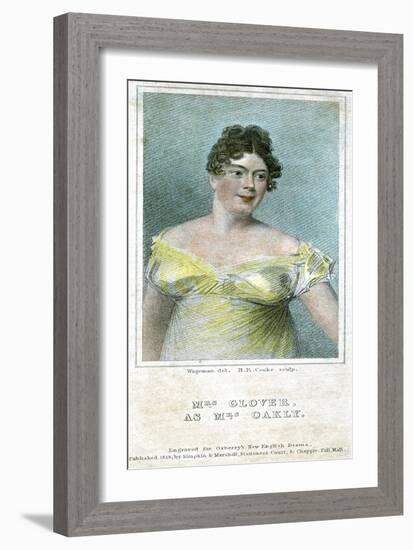 Mrs Clover, as Mrs Oakly, 1818-Thomas Charles Wageman-Framed Giclee Print