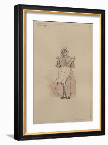 Mrs Crupps, C.1920s-Joseph Clayton Clarke-Framed Giclee Print