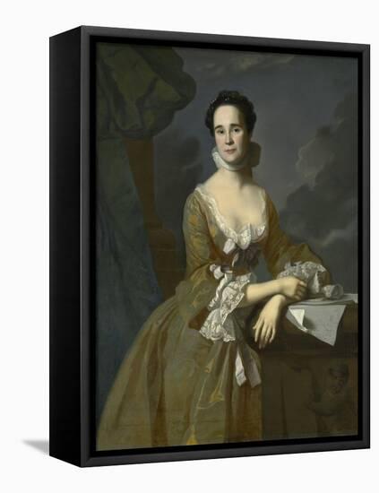 Mrs. Daniel Hubbard (Mary Greene), C.1764-John Singleton Copley-Framed Premier Image Canvas