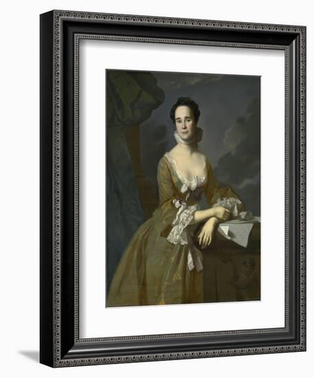 Mrs. Daniel Hubbard (Mary Greene), C.1764-John Singleton Copley-Framed Giclee Print