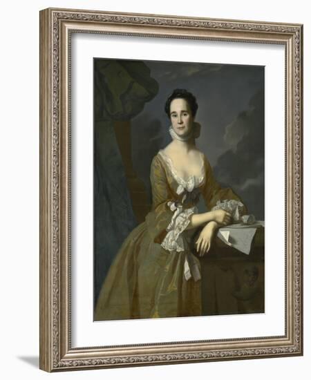 Mrs. Daniel Hubbard (Mary Greene), C.1764-John Singleton Copley-Framed Giclee Print