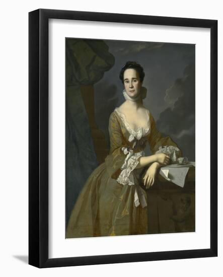 Mrs. Daniel Hubbard (Mary Greene), C.1764-John Singleton Copley-Framed Giclee Print