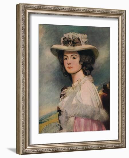 'Mrs. Davies Davenport', 1782-1784-George Romney-Framed Giclee Print