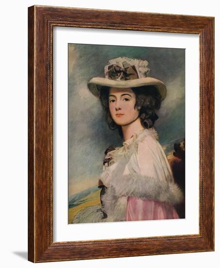 'Mrs. Davies Davenport', 1782-1784-George Romney-Framed Giclee Print