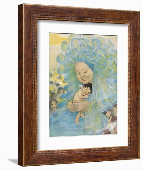 Mrs Doasyouwouldbedoneby, Illustration for 'The Water Babies' by Reverend Charles Kingsley-Jessie Willcox-Smith-Framed Giclee Print