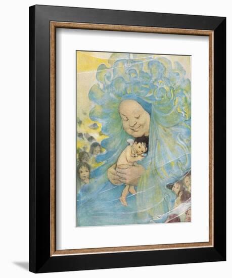 Mrs Doasyouwouldbedoneby, Illustration for 'The Water Babies' by Reverend Charles Kingsley-Jessie Willcox-Smith-Framed Giclee Print