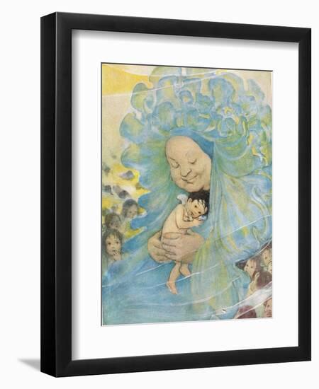 Mrs Doasyouwouldbedoneby, Illustration for 'The Water Babies' by Reverend Charles Kingsley-Jessie Willcox-Smith-Framed Giclee Print