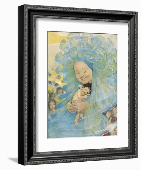 Mrs Doasyouwouldbedoneby, Illustration for 'The Water Babies' by Reverend Charles Kingsley-Jessie Willcox-Smith-Framed Giclee Print