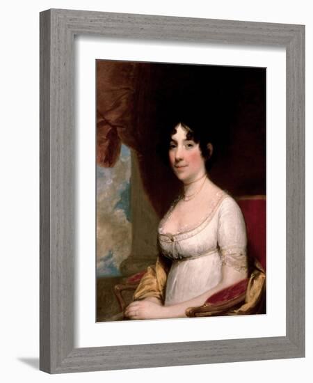 Mrs. Dolley Madison, 1804-Gilbert Stuart-Framed Giclee Print