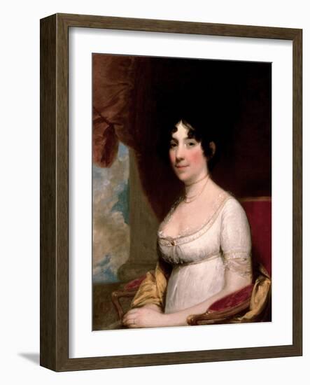 Mrs. Dolley Madison, 1804-Gilbert Stuart-Framed Giclee Print