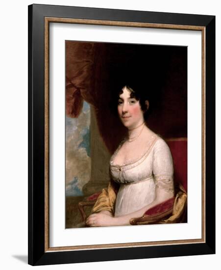 Mrs. Dolley Madison, 1804-Gilbert Stuart-Framed Giclee Print