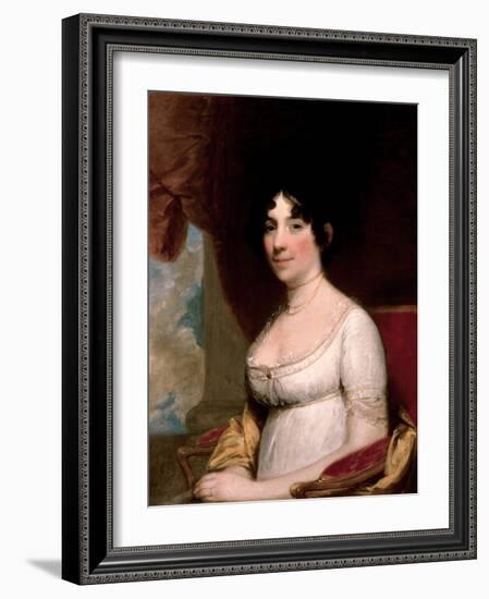 Mrs. Dolley Madison, 1804-Gilbert Stuart-Framed Giclee Print