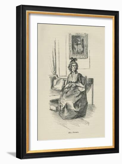 Mrs Ferrars, 1896-Hugh Thomson-Framed Giclee Print