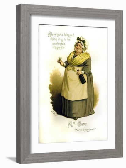 Mrs. Gamp Illustration-null-Framed Giclee Print