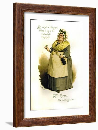 Mrs. Gamp Illustration-null-Framed Giclee Print