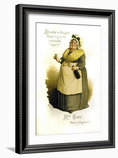 Mrs. Gamp Illustration-null-Framed Giclee Print