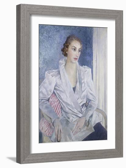 Mrs Gerard Simpson-Glyn Warren Philpot-Framed Giclee Print