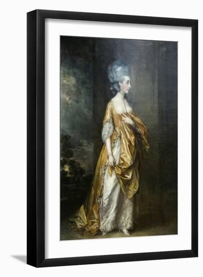 Mrs. Grace Dalrymple Portrait-Thomas Gainsborough-Framed Art Print
