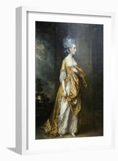 Mrs. Grace Dalrymple Portrait-Thomas Gainsborough-Framed Art Print