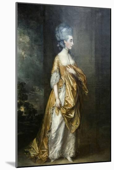 Mrs. Grace Dalrymple Portrait-Thomas Gainsborough-Mounted Art Print