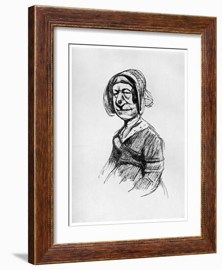 Mrs Grundy': Portrait of a Londoner, 19th Century-Gustave Doré-Framed Giclee Print