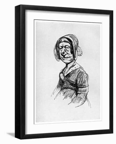 Mrs Grundy': Portrait of a Londoner, 19th Century-Gustave Doré-Framed Giclee Print