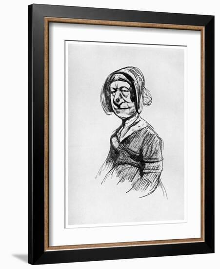 Mrs Grundy': Portrait of a Londoner, 19th Century-Gustave Doré-Framed Giclee Print