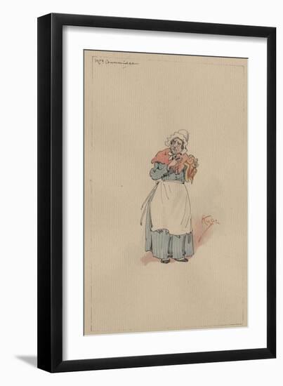 Mrs Gummidge, C.1920s-Joseph Clayton Clarke-Framed Giclee Print