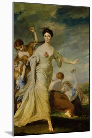Mrs. Hale as Euphrosyne-Joshua Reynolds-Mounted Art Print