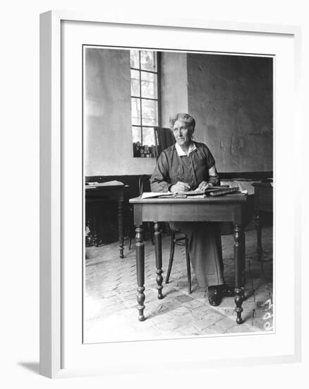 Mrs Harley (D.1917) at the Abbey of Royaumont, 1915-Jacques Moreau-Framed Photographic Print