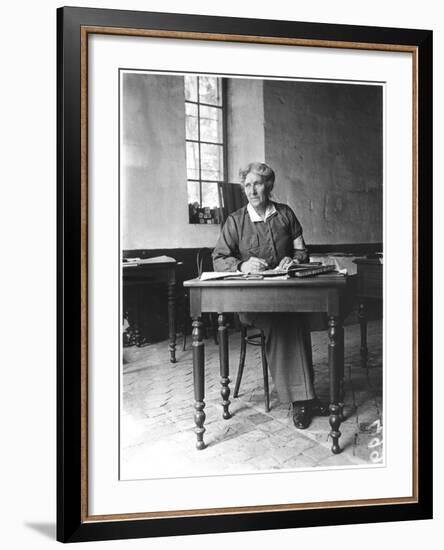 Mrs Harley (D.1917) at the Abbey of Royaumont, 1915-Jacques Moreau-Framed Photographic Print