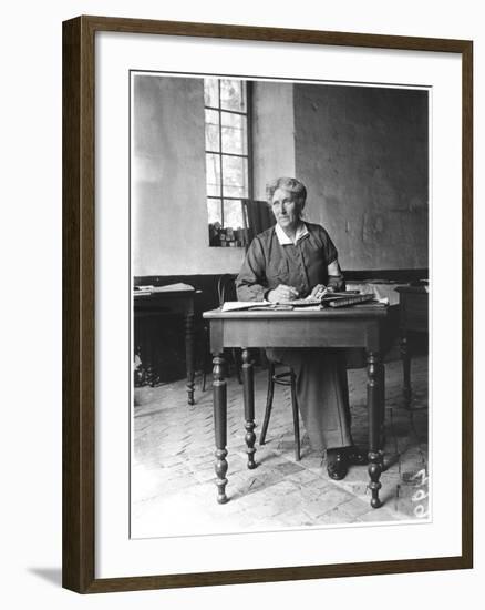 Mrs Harley (D.1917) at the Abbey of Royaumont, 1915-Jacques Moreau-Framed Photographic Print