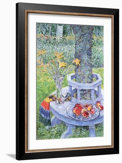 Mrs. Hassam's Garden-Childe Hassam-Framed Art Print