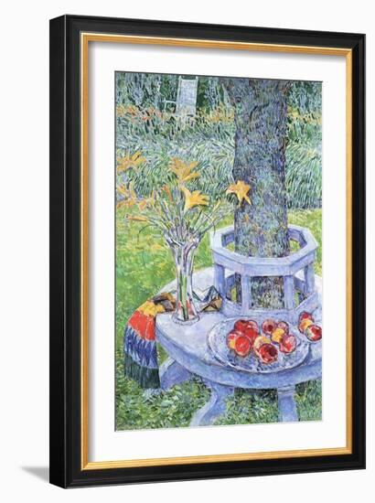 Mrs. Hassam's Garden-Childe Hassam-Framed Art Print