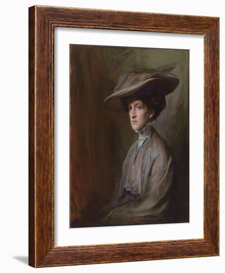 Mrs. Herbert Asquith, Later Countess of Oxford and Asquith, 1909-Philip Alexius De Laszlo-Framed Giclee Print