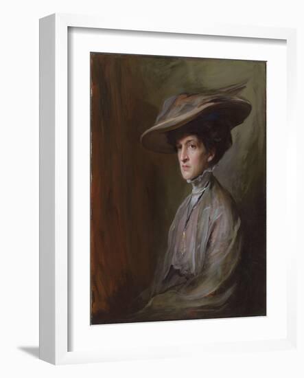 Mrs. Herbert Asquith, Later Countess of Oxford and Asquith, 1909-Philip Alexius De Laszlo-Framed Giclee Print