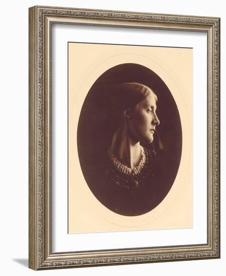 Mrs. Herbert Duckworth, April 1867-Julia Margaret Cameron-Framed Photographic Print