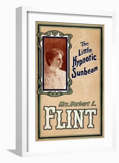 Mrs. Herbert L. Flint, American Hypnotist-Science Source-Framed Giclee Print