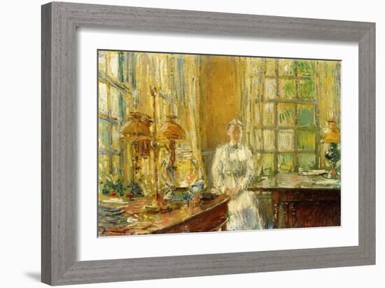 Mrs. Holley of Cos Cob, 1912-Childe Hassam-Framed Giclee Print