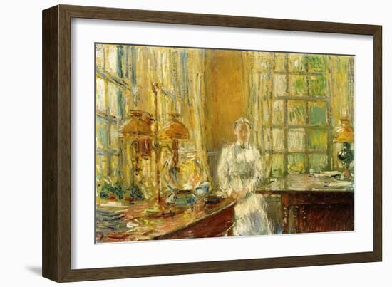 Mrs. Holley of Cos Cob, 1912-Childe Hassam-Framed Giclee Print