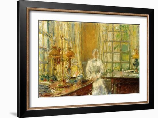 Mrs. Holley of Cos Cob, 1912-Childe Hassam-Framed Giclee Print