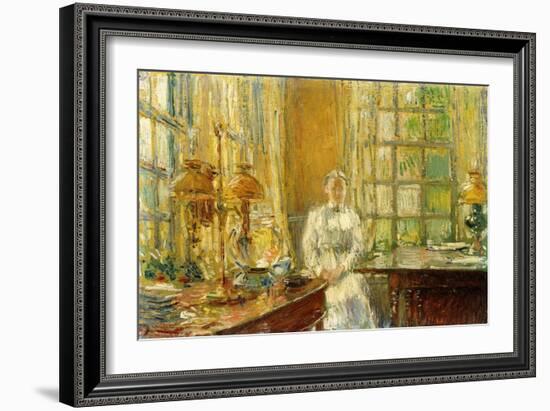 Mrs. Holley of Cos Cob, 1912-Childe Hassam-Framed Giclee Print