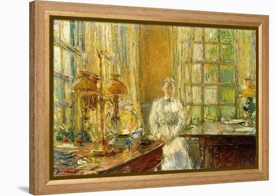 Mrs. Holley of Cos Cob, 1912-Childe Hassam-Framed Premier Image Canvas