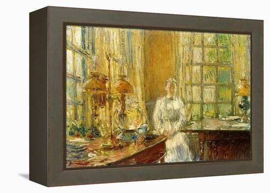 Mrs. Holley of Cos Cob, 1912-Childe Hassam-Framed Premier Image Canvas