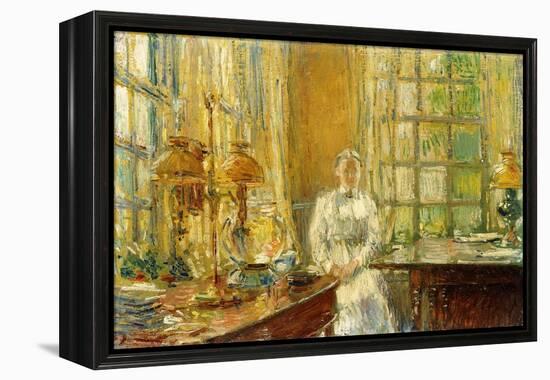 Mrs. Holley of Cos Cob, 1912-Childe Hassam-Framed Premier Image Canvas