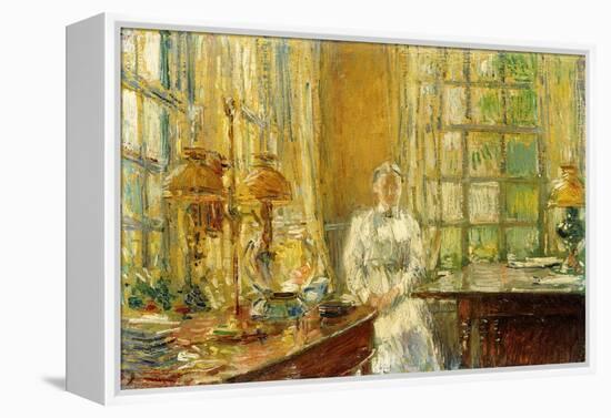 Mrs. Holley of Cos Cob, 1912-Childe Hassam-Framed Premier Image Canvas