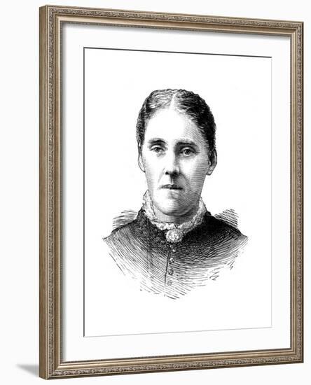 Mrs Houghton, Wife of Reverend John Houghton, 1886-null-Framed Giclee Print