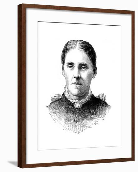 Mrs Houghton, Wife of Reverend John Houghton, 1886-null-Framed Giclee Print