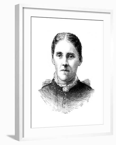 Mrs Houghton, Wife of Reverend John Houghton, 1886-null-Framed Giclee Print