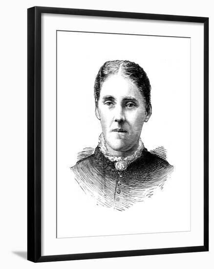 Mrs Houghton, Wife of Reverend John Houghton, 1886-null-Framed Giclee Print